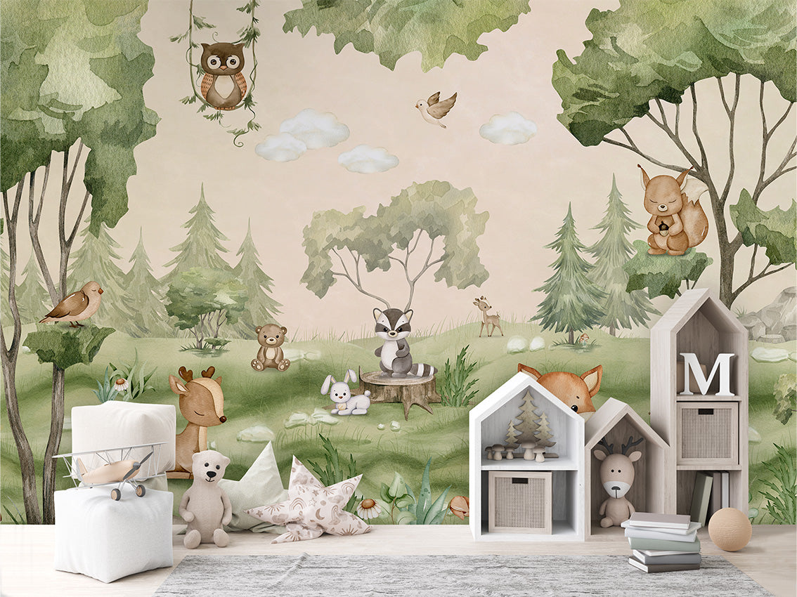 Woodland Joy Wallpaper Mural