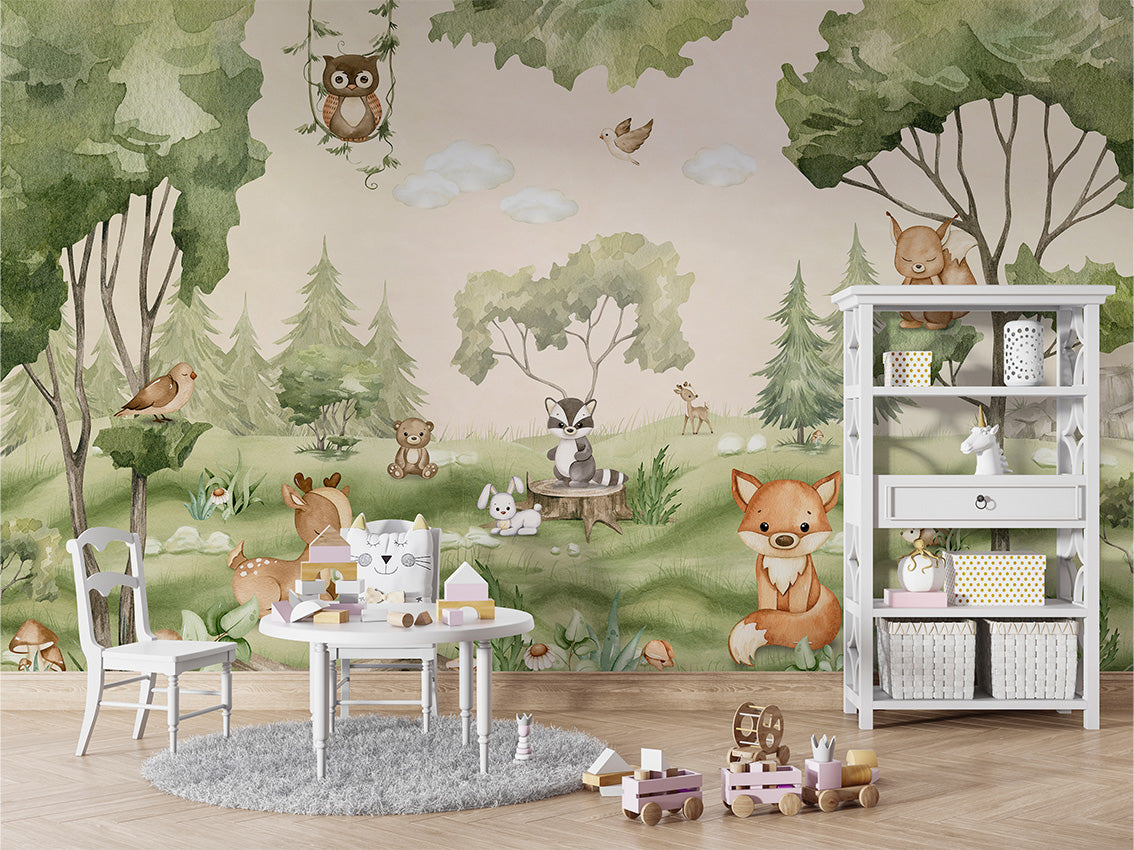 Woodland Joy Wallpaper Mural