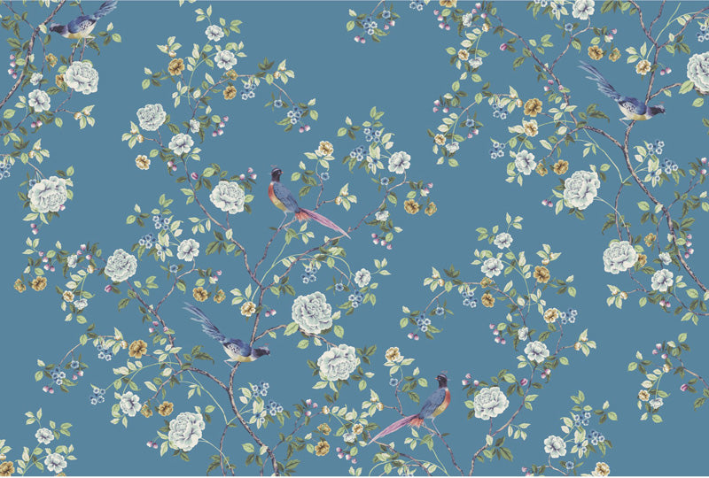 Chinoiserie Songbird Wallpaper