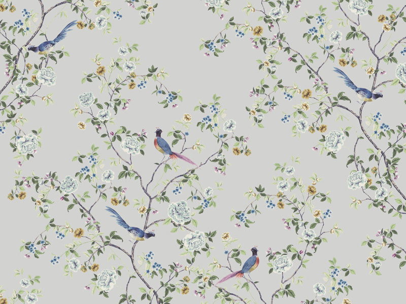 Chinoiserie Songbird Wallpaper