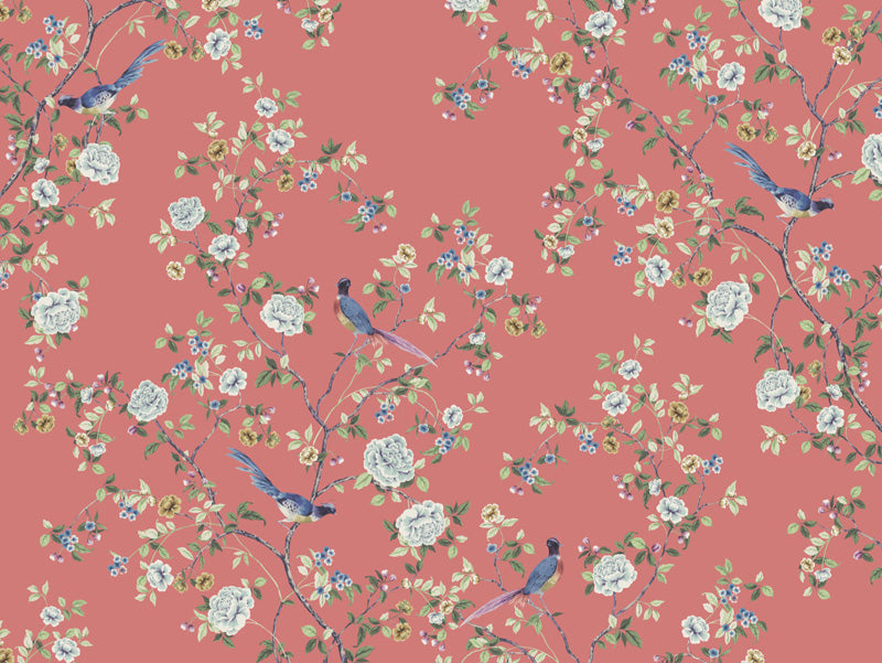 Chinoiserie Songbird Wallpaper