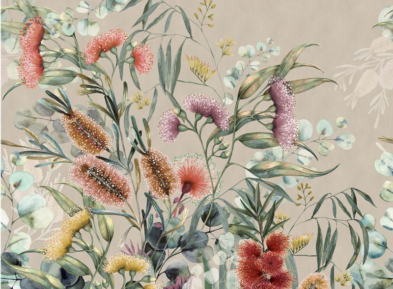 Native Bottlebrush Wallpaper Mural