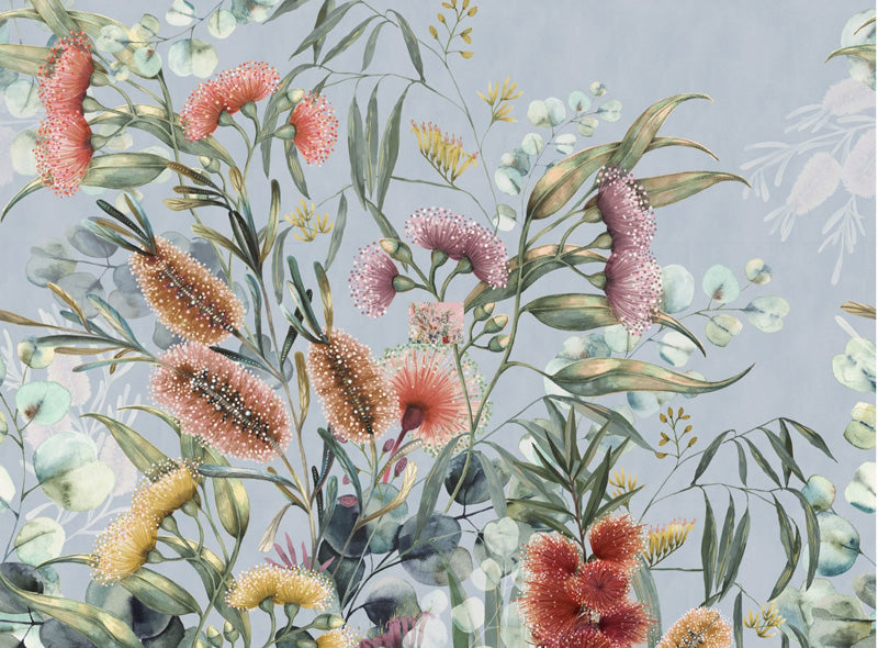 Native Bottlebrush Wallpaper Mural