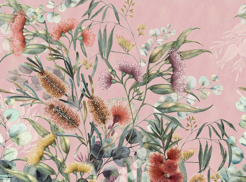 Native Bottlebrush Wallpaper Mural