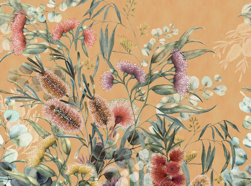Native Bottlebrush Wallpaper Mural