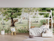 Woodland Wonders Forest Animal Wallpaper Mural