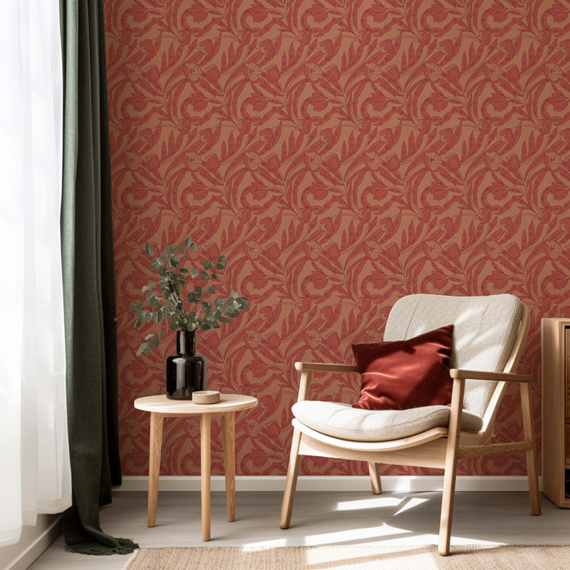 Willow Bloom Floral Wallpaper – Elegant Botanical Design