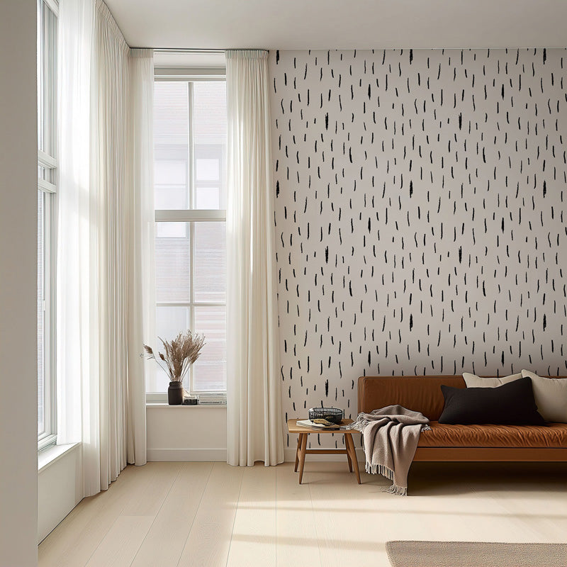 Vertical Brush Marks – Wallpaper in Contemporary Tones