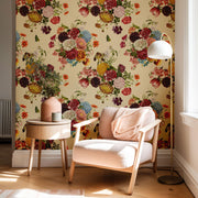 Vintage Garden Floral Wallpaper