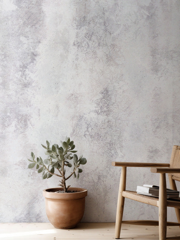 Soft Concrete Texture – Wallpaper in Gray