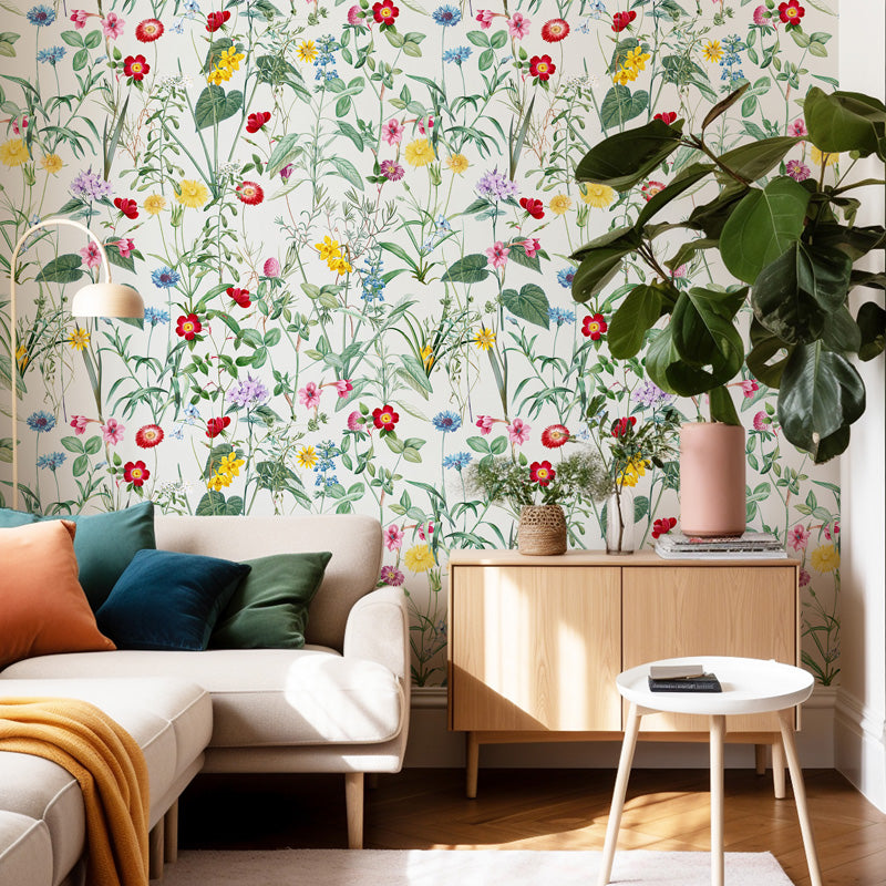 Wild Garden – Botanical Floral Wallpaper in Dark & Light