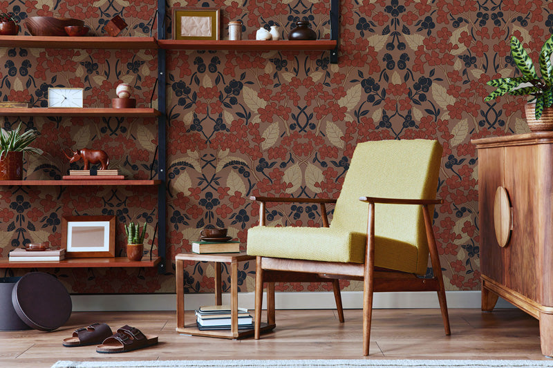 Heritage Garden Floral Wallpaper – Classic Botanical Pattern