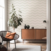 Gentle Sage Chevron – Geometric Wallpaper in Soft Green