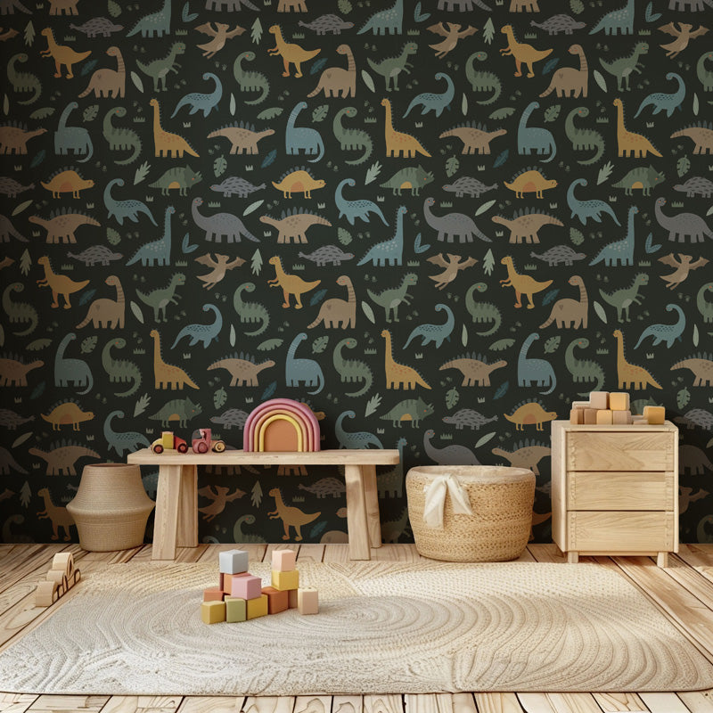 Friendly Dinosaur Kids Wallpaper